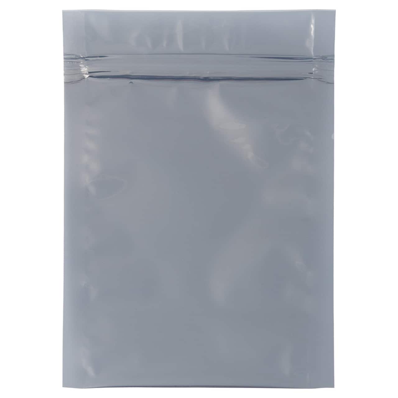 JAM Paper 4" x 6" Clear Foil Lined Invitation Envelopes with Zip Closure, 25ct.